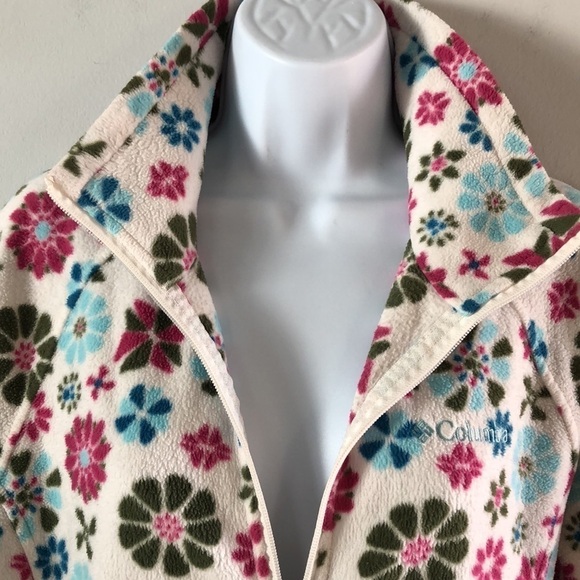 Columbia Size Youth 18/20 = Adult S Coat Sweater Printed Soft Warm Zip Up Jacket - Picture 5 of 16